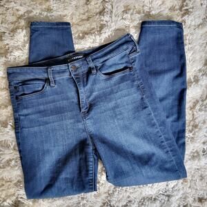 Liverpool Women's 8 29" High Rise Skinny Stretchy Ankle Denim Jeans Dunmore Dark